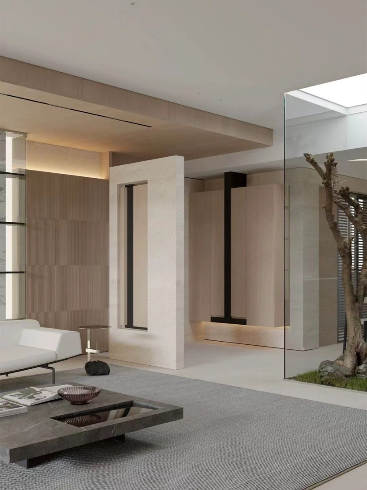 salon résidentiel haut de gamme, mobilier sur mesure — ayyur interiors.