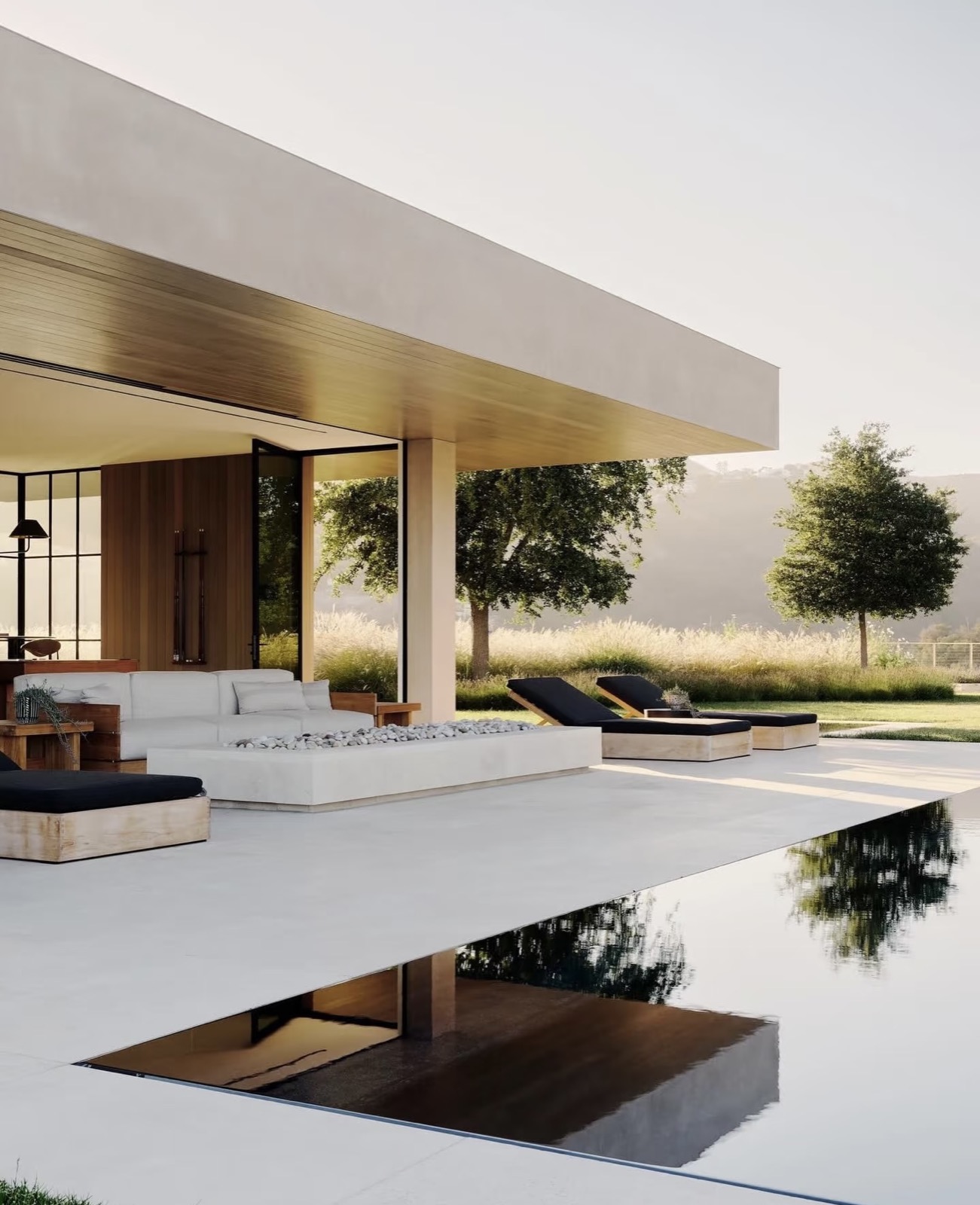 villa contemporaine et pavillon piscine — projet résidentiel ayyur interiors.
